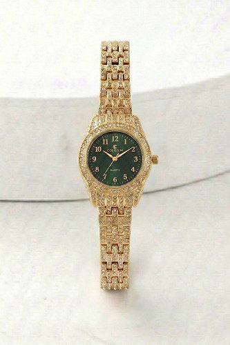 moda selvim Accessory 153CLSK1184 Gold&Emerald - Thumbnail