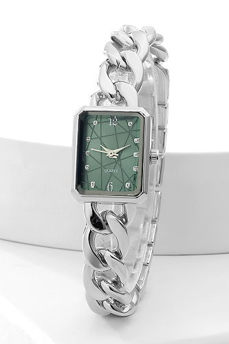 moda selvim Accessory 83CLSK1184 Silver & Emerald - Thumbnail