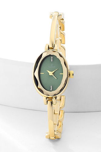 moda selvim الإكسسوار زيتي وذهبي 8537CLSK1184 - Thumbnail