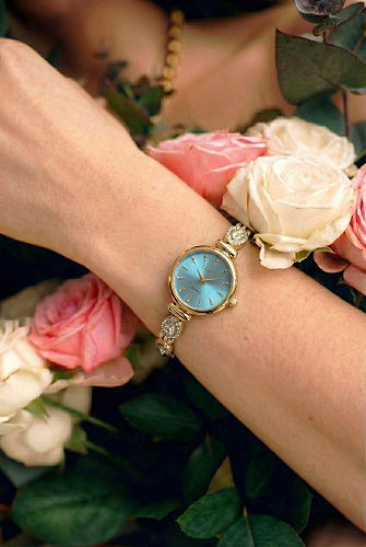 moda selvim Accessory 8794CLSK1184 Gold&LightBlue - Thumbnail