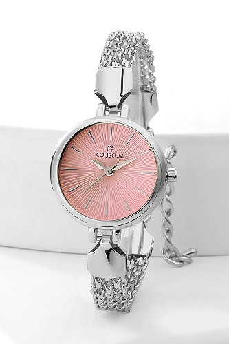 moda selvim Accessory 8800CLSK1184 Silver&Pink - Thumbnail