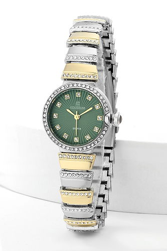 moda selvim Accessory 8851CLSK1184 Silver & Emerald - Thumbnail