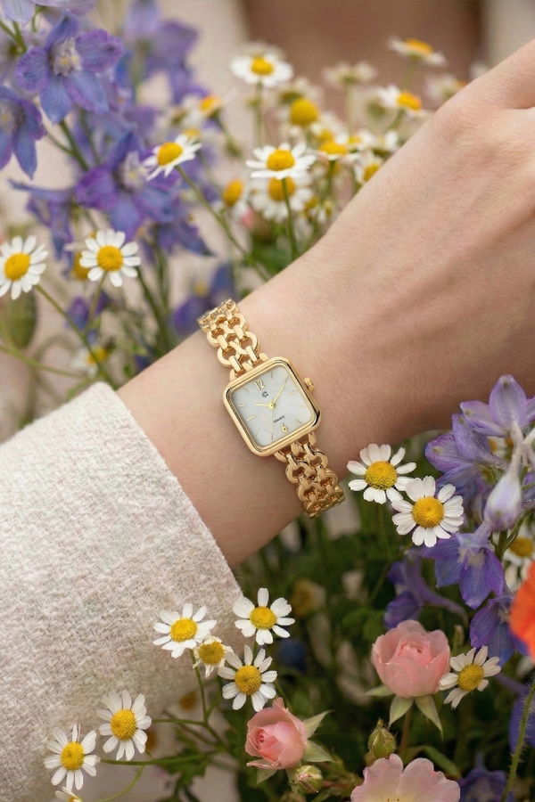 Modaselvim CLOCK Accessory 8868CLSK1184 Ecru&Gold