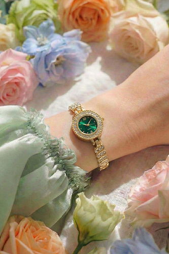 moda selvim الإكسسوار ذهبي&أخضر غامق 8996CLSK1184 - Thumbnail