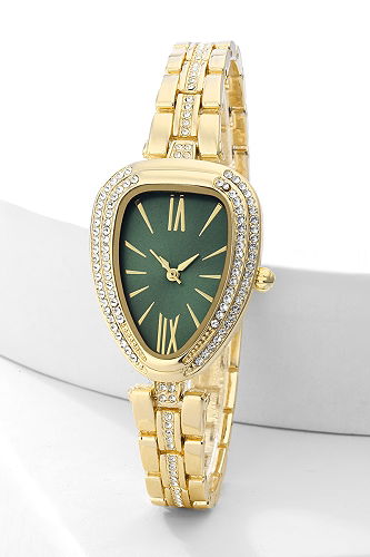 moda selvim Accessory 9003CLSK1184 Gold&Emerald - Thumbnail