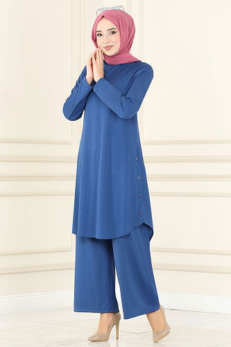 moda selvim مجمعةMSL1181-M إنديغو - Thumbnail