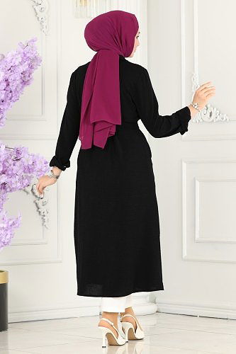 moda selvim كاب أسود 8000TRT545 - Thumbnail