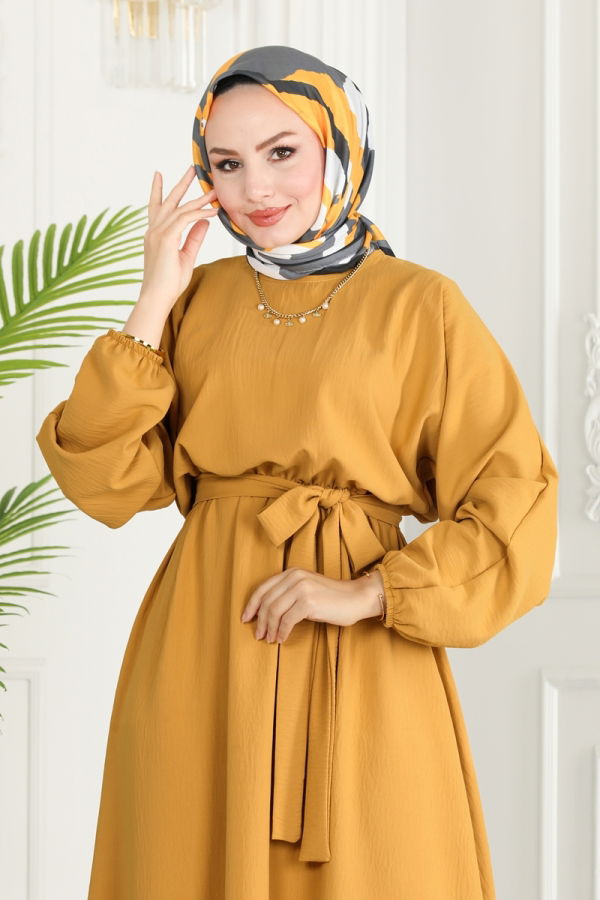 Dress ASM2590 Mustard - 4