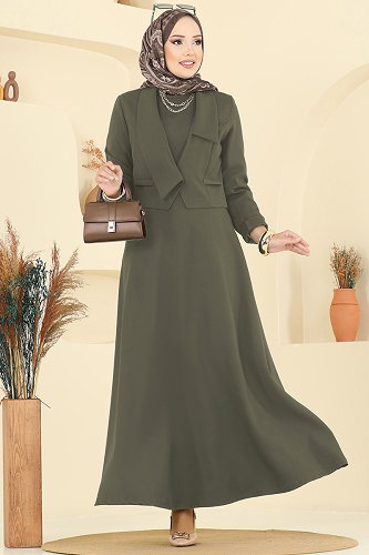 moda selvim Aksesuar Cepli 2 li Takım 2735SL432 Haki - Thumbnail