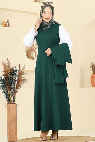 moda selvim Aksesuar Cepli 2 li Takım 2735SL432 Zümrüt - Thumbnail