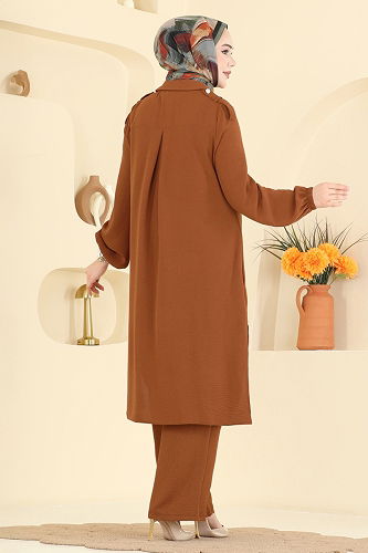 moda selvim Aksesuar Cepli Aerobin Takım 2815SL432 Taba - Thumbnail