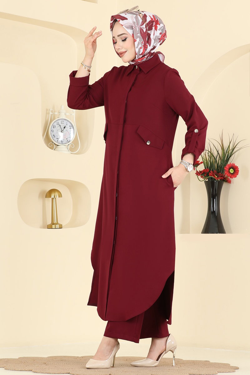 Aksesuar Cepli Dabıl Takım 2792SL432 Bordo