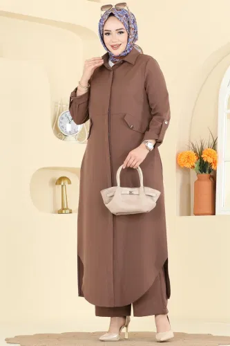 S.L. - Aksesuar Cepli Dabıl Takım 2792SL432 Kahve