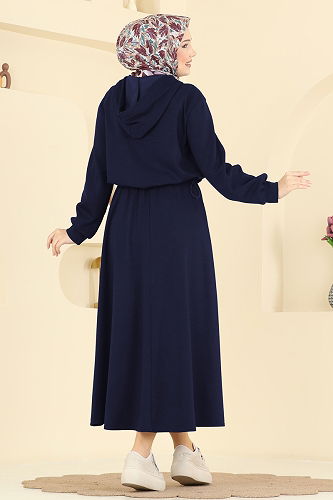 moda selvim Aksesuar Cepli Etekli Takım 3248HBS856 Laci - Thumbnail