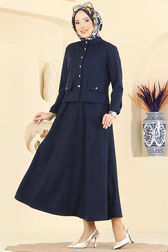 moda selvim Aksesuar Cepli İkili Takım 24035UKB139 Laci - Thumbnail