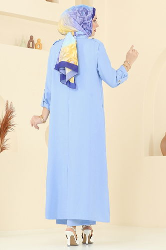 moda selvim Aksesuar Cepli Sofıa Takım 2669SL432 Bebe Mavisi - Thumbnail