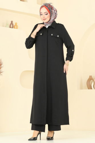 moda selvim Aksesuar Cepli Sofıa Takım 2669SL432 Siyah - Thumbnail