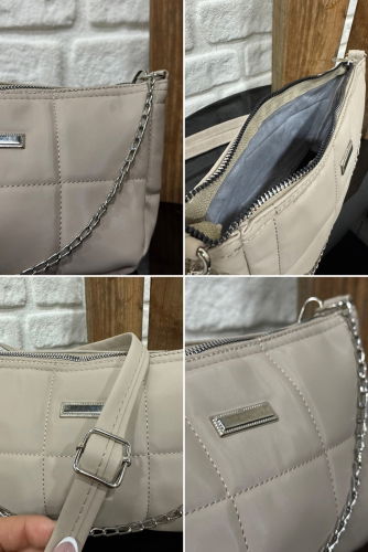 moda selvim Aksesuar Zincirli Kadın Çantası 57STG610 Vizyon - Thumbnail