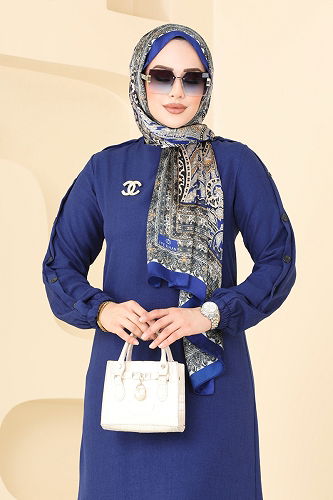 moda selvim Apolet Detay Takım 829OZN1046 Laci - Thumbnail