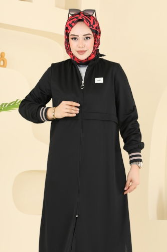 moda selvim Arma Detay İkili Takım 424DVL817 Siyah - Thumbnail