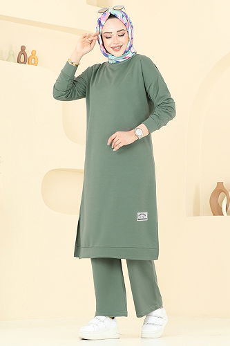 moda selvim Arma Detay İkili Takım 6032UZ662 Mint - Thumbnail