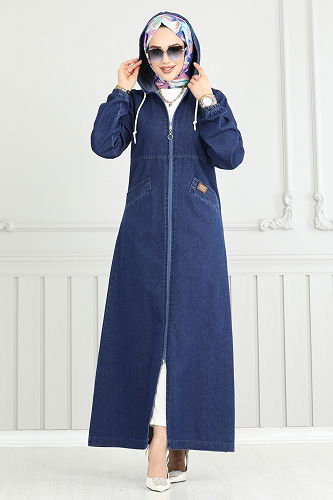 moda selvim Arma Detay Kot Ferace 318MSA980 Kot - Thumbnail