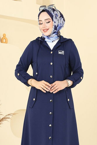 moda selvim Arma Detay Tesettür Takım 2673SL432 Laci - Thumbnail