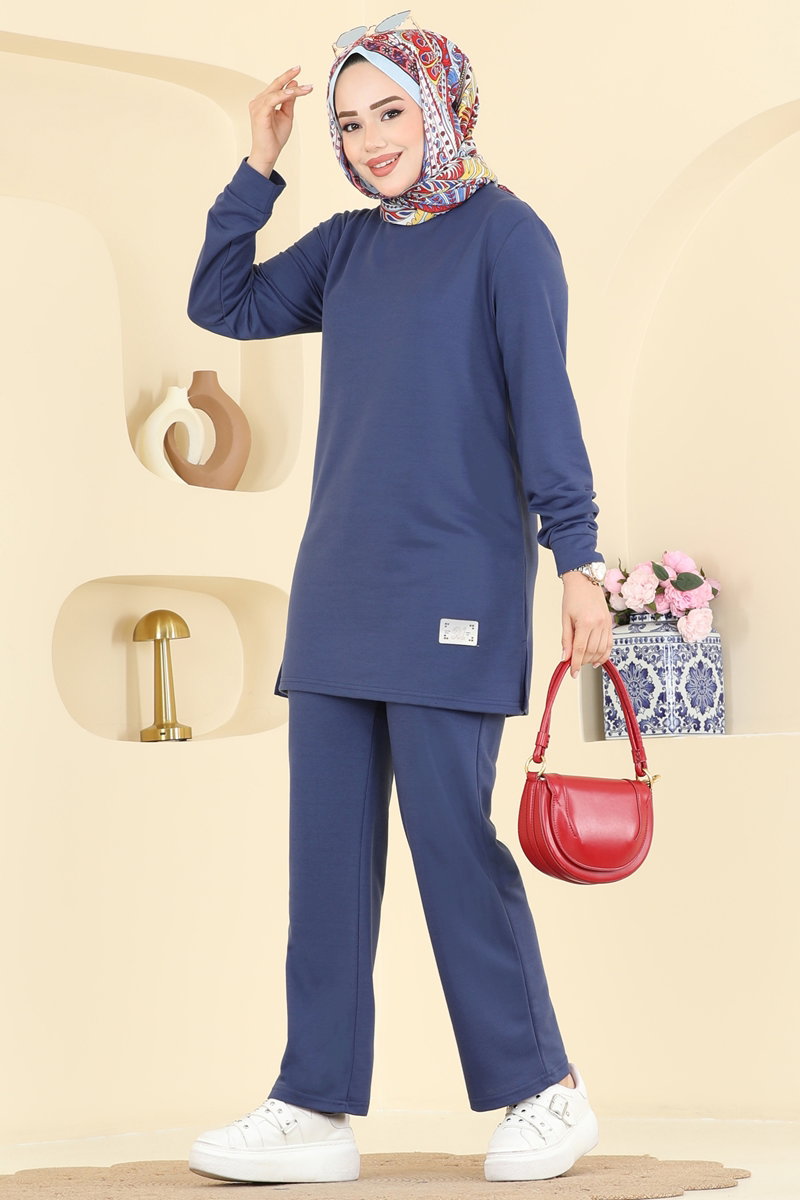 Arma Detaylı 2 li  Takım 1921SBL832 İndigo