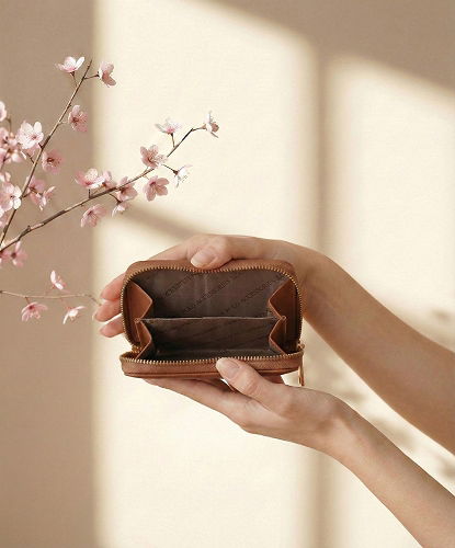 moda selvim Arma Detaylı Çıtçıtlı Cüzdan 212MERK1193 Taba - Thumbnail