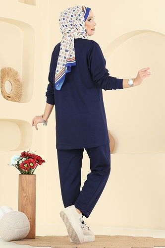 moda selvim Arma Detaylı Modal Takım 2732AYD574 Laci - Thumbnail