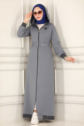 F.O.N. - Arma Detaylı Spor Ferace 1917FON792 Gri