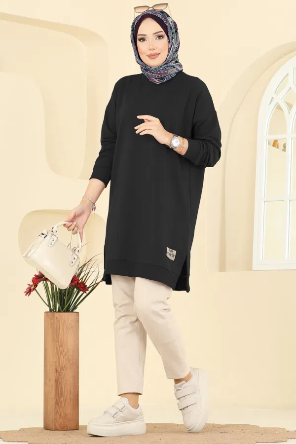 Modaselvim Tunik Arma Detaylı Tunik 20455ETT926 Siyah