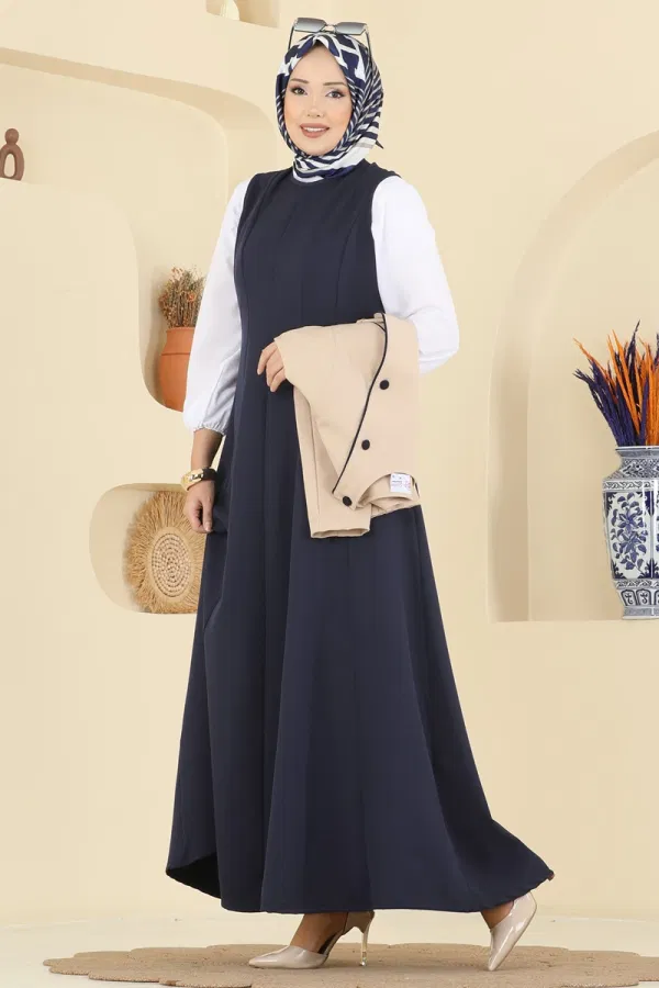 Modaselvim Kombin Asimetrik Ceketli Dabıl Takım 2782SL432 Taş&Laci