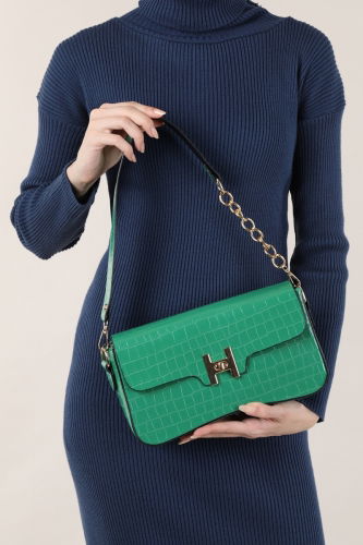 moda selvim Bag 1013TNC822 Benetton Green - Thumbnail