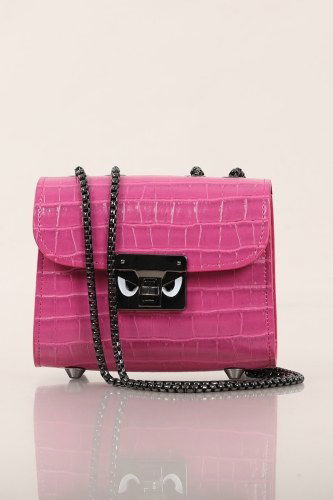 moda selvim Bag 1019TNC822 Fuchsia&Silver - Thumbnail