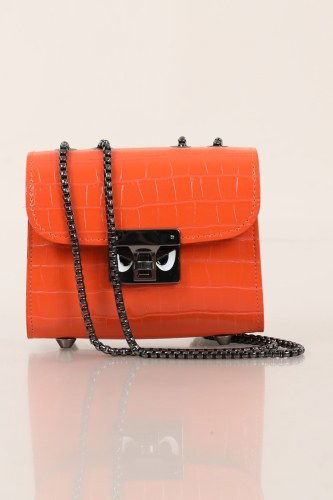 moda selvim Bag 1019TNC822 Oranj&Silver - Thumbnail