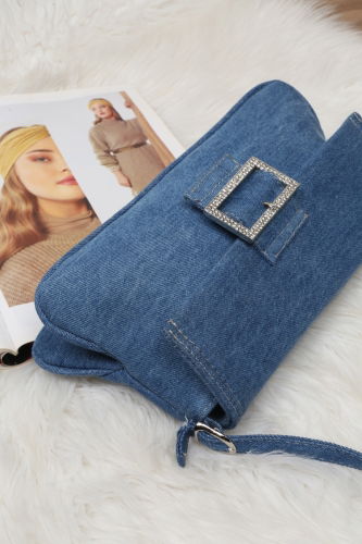 moda selvim Bag 108STG610 Denim - Thumbnail