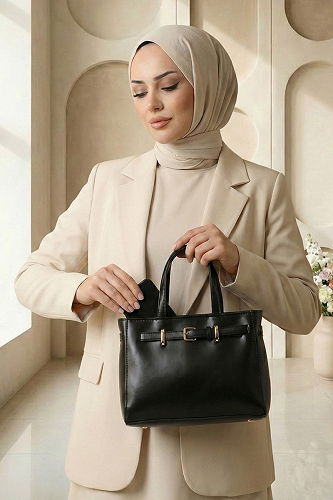 moda selvim Bag 110MERK1193 Black - Thumbnail