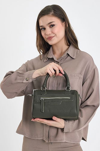 moda selvim الحقيبة اخضر عفني 2003ARK1142 - Thumbnail