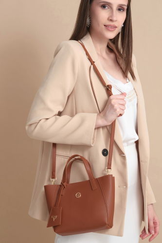 moda selvim Bag 306GBK1140 Tan - Thumbnail
