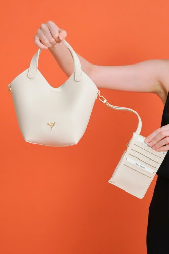 moda selvim Bag 309GBK1140 Stone - Thumbnail