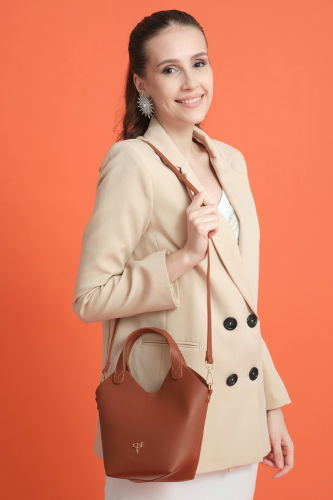 moda selvim Bag 309GBK1140 Tan - Thumbnail