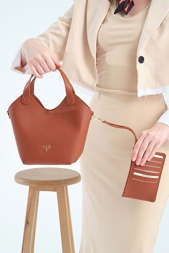 moda selvim Bag 309GBK1140 Tan - Thumbnail