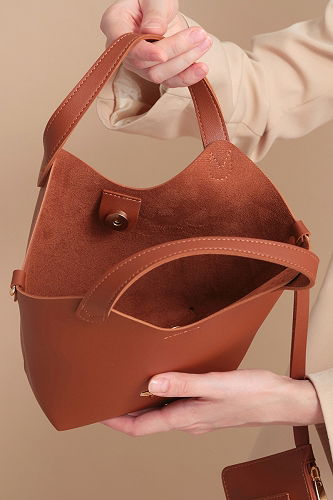 moda selvim Bag 309GBK1140 Tan - Thumbnail