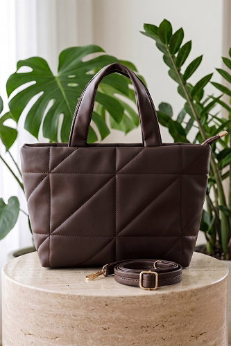 moda selvim Bag 4028LPRK1206 Brown - Thumbnail