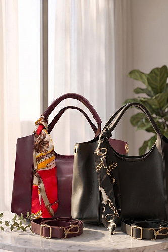 moda selvim Bag 4033LPRK1206 Burgundy - Thumbnail