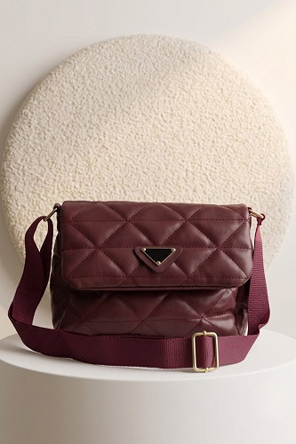 moda selvim Bag 4037LPRK1206 Burgundy - Thumbnail