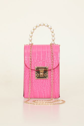 moda selvim Bag 5002TIC829 Fuchsia - Thumbnail