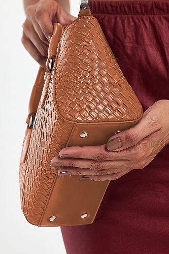 moda selvim الحقيبة عسلي 5994ARK1142 - Thumbnail