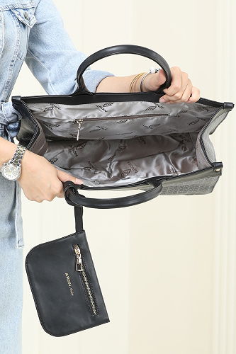 moda selvim الحقيبة أسود 6150ARK1142 - Thumbnail